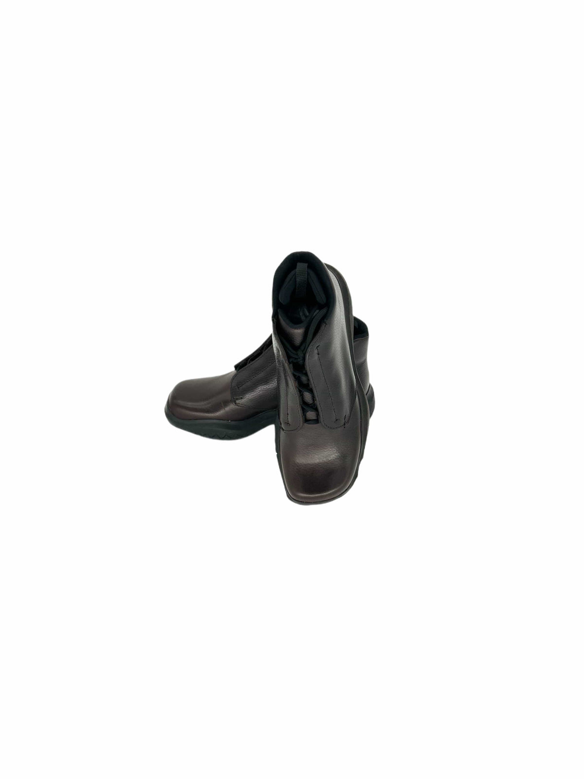 Prada Linea Rossa Dark Brown Calf Leather 'Derby' Walking Boot
