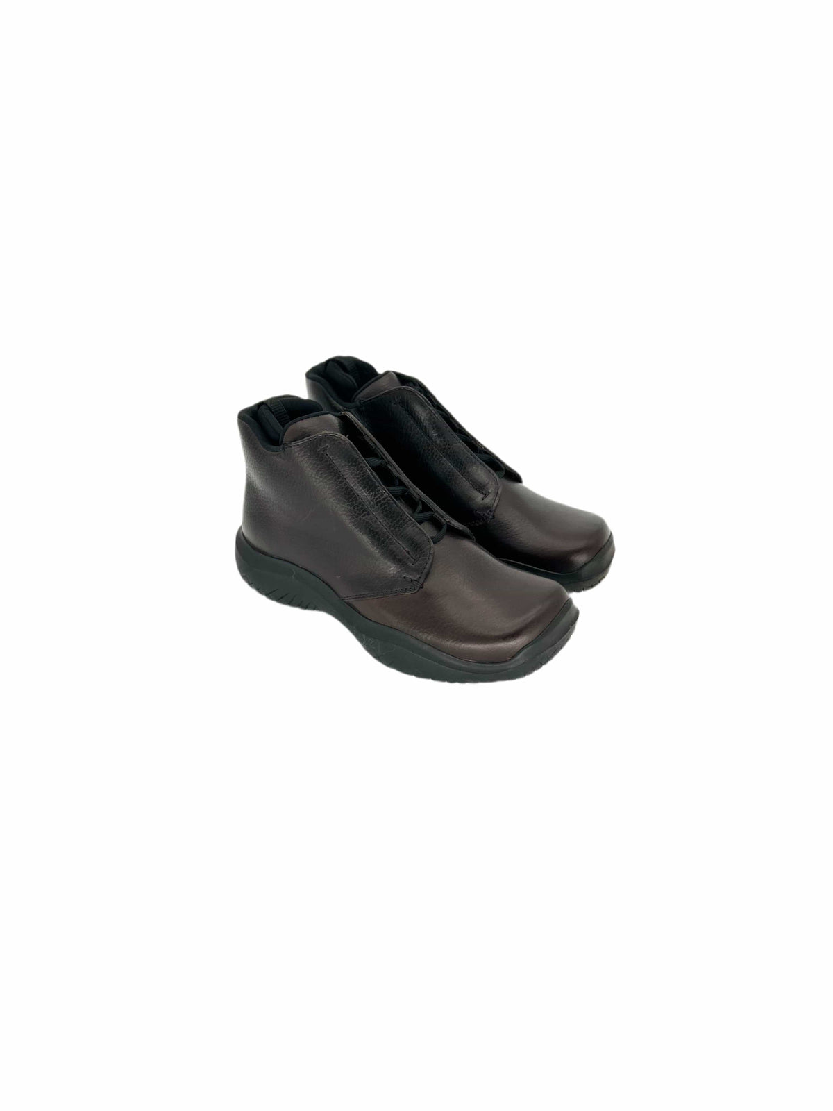 Prada Linea Rossa Dark Brown Calf Leather 'Derby' Walking Boot
