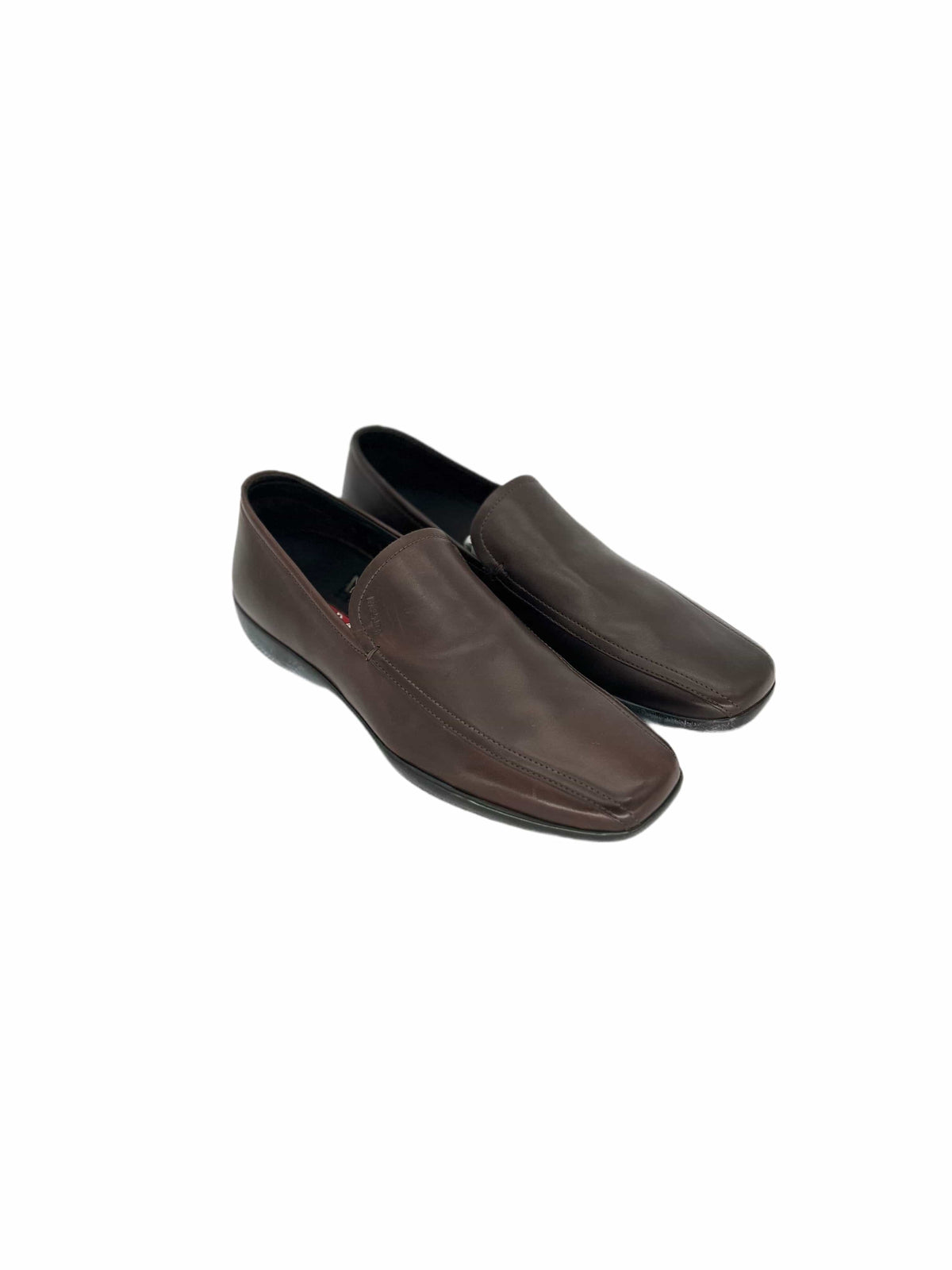Prada Linea Rossa Dark Brown Loafer Shoes