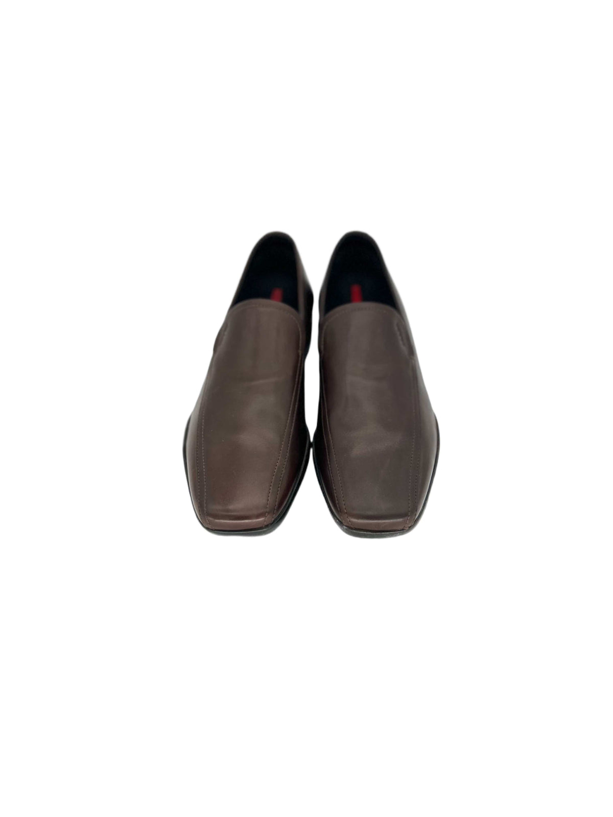 Prada Linea Rossa Dark Brown Loafer Shoes