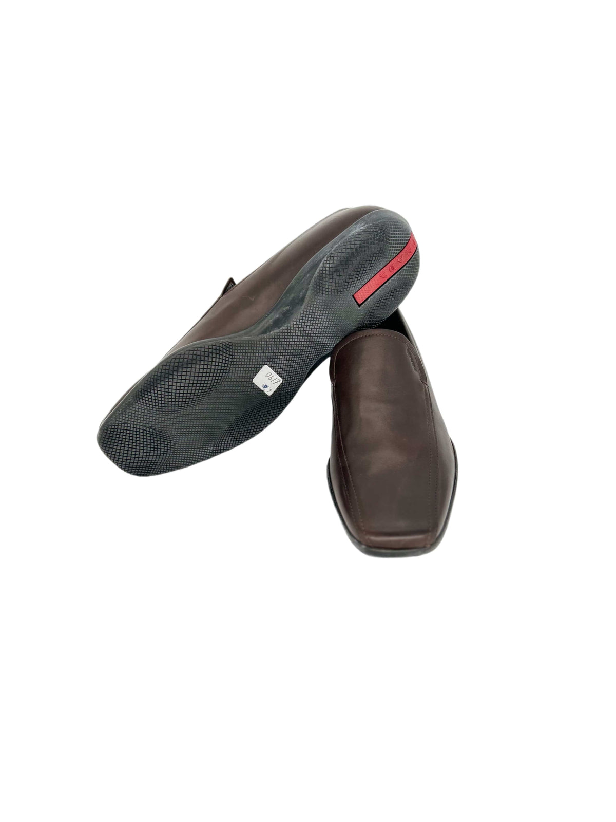Prada Linea Rossa Dark Brown Loafer Shoes