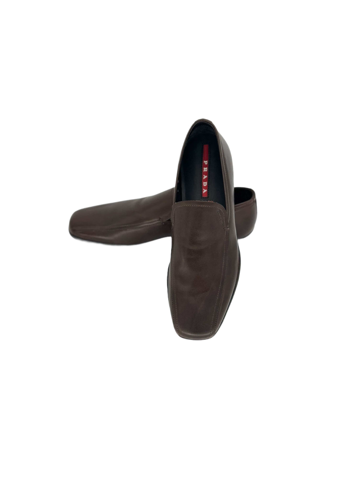 Prada Linea Rossa Dark Brown Loafer Shoes