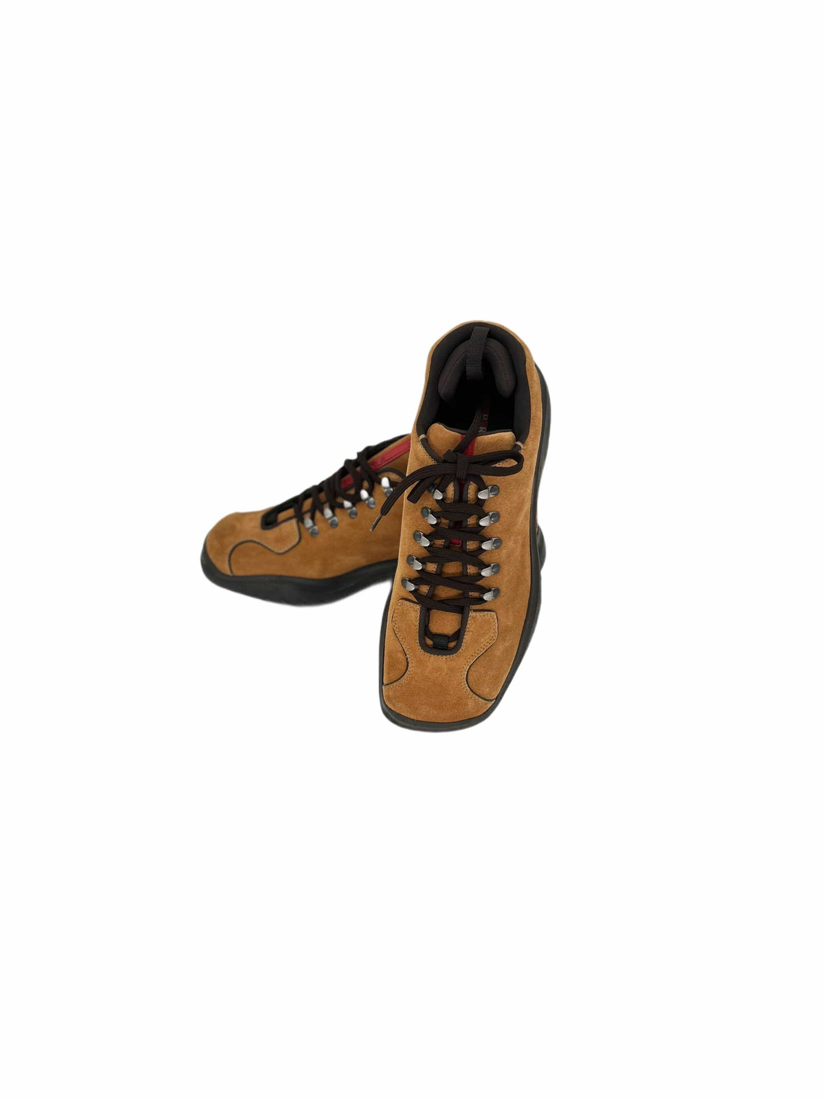 Prada Linea Rossa Orange Suede Walking Boot