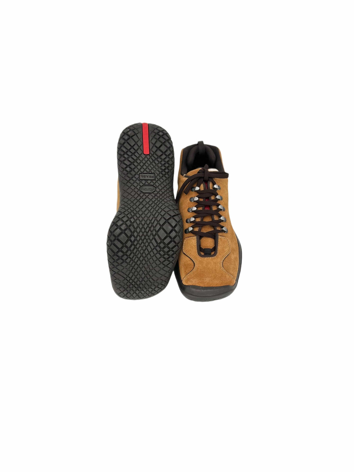 Prada Linea Rossa Orange Suede Walking Boot