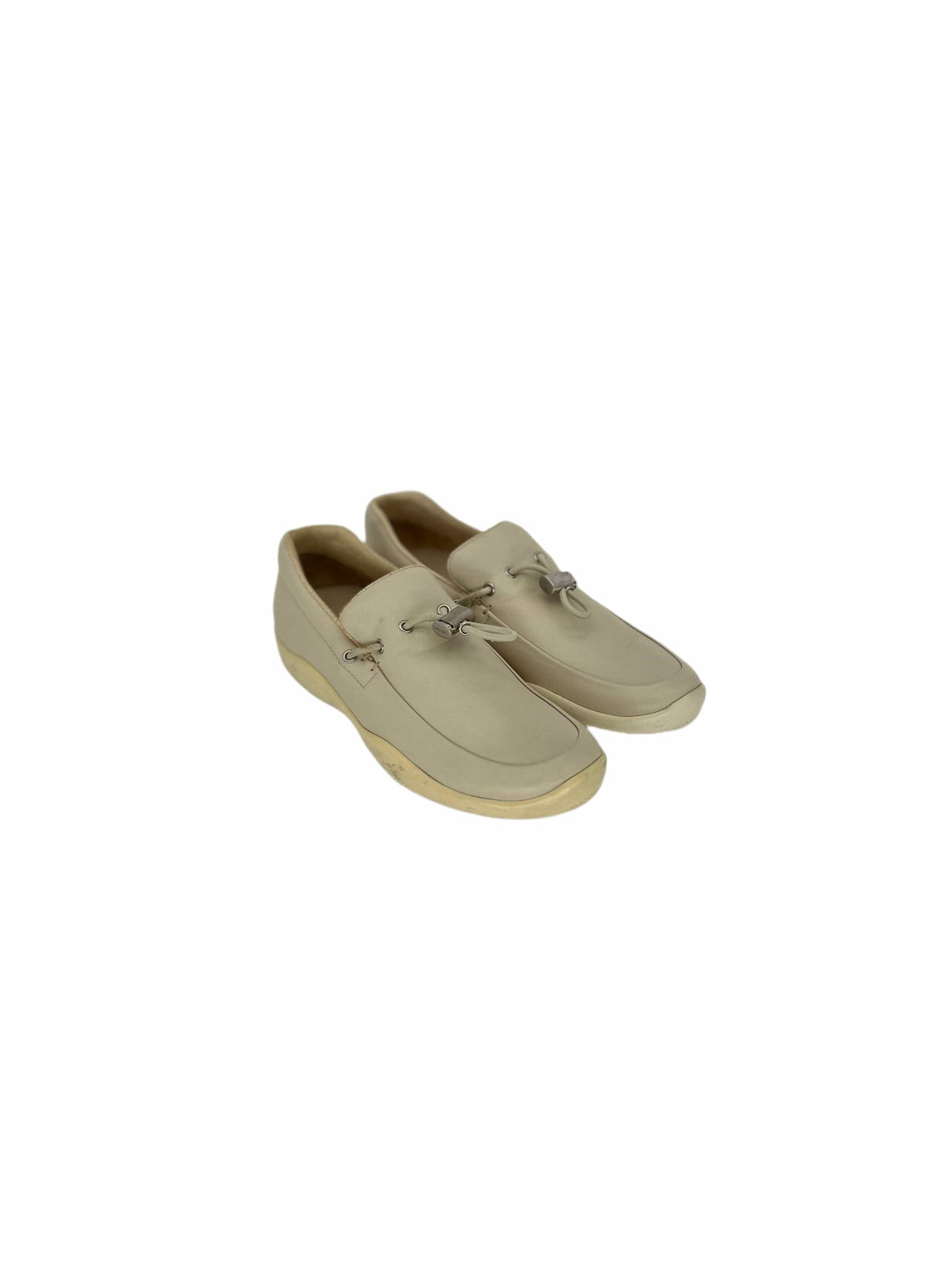 Prada Linea Rossa White Classic Loafers With Toggle