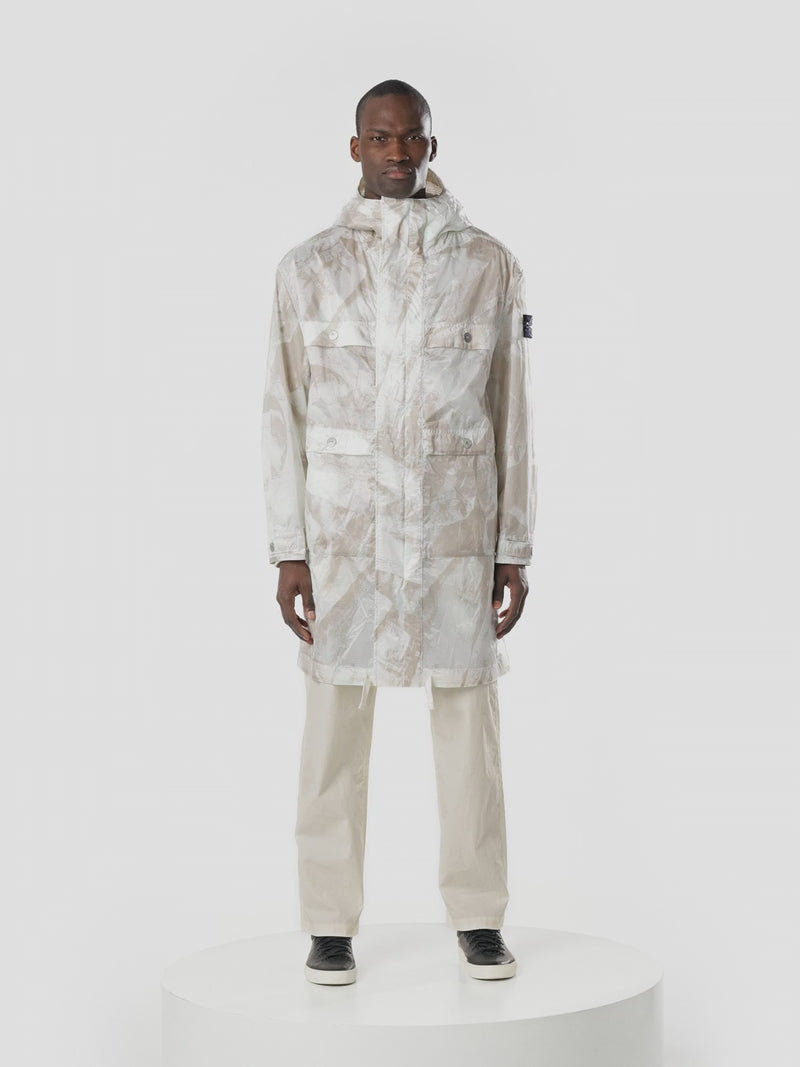 Stone Island Beige UV-Reactive Scan Camo Parka K1S157100011 V009A