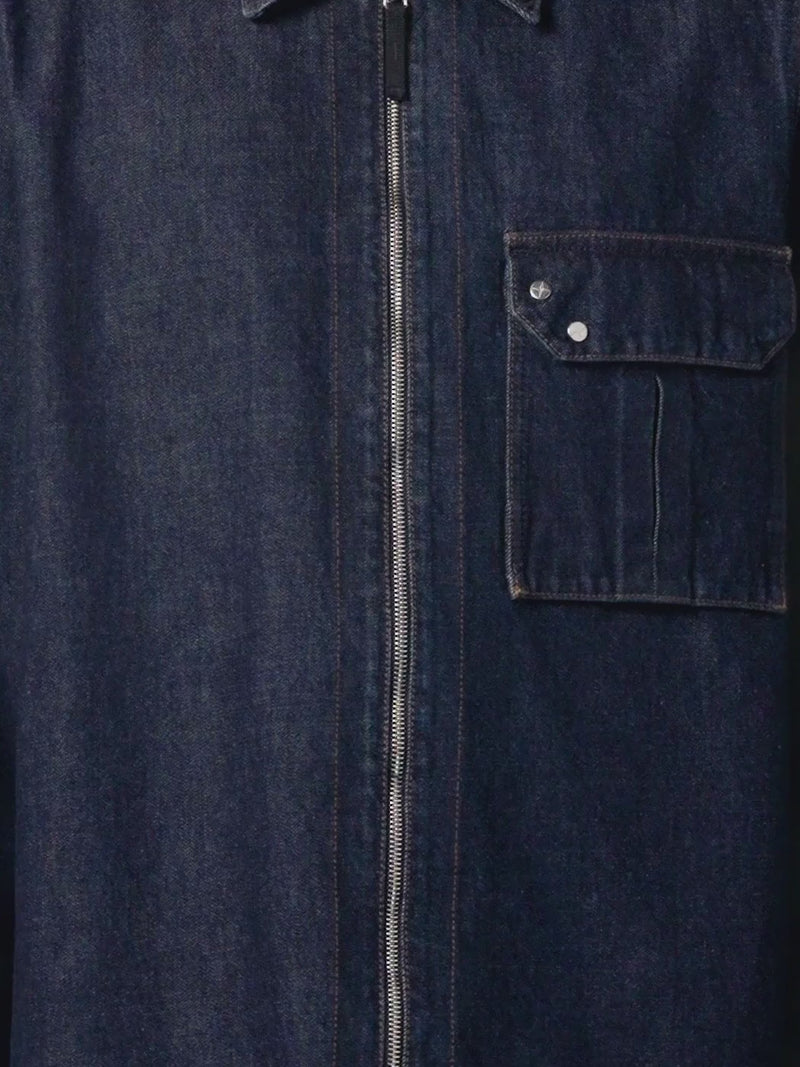 Stone Island Denim Research Indigo Denim-Rinsed Overshirt L1S141200002S00J7VJ201