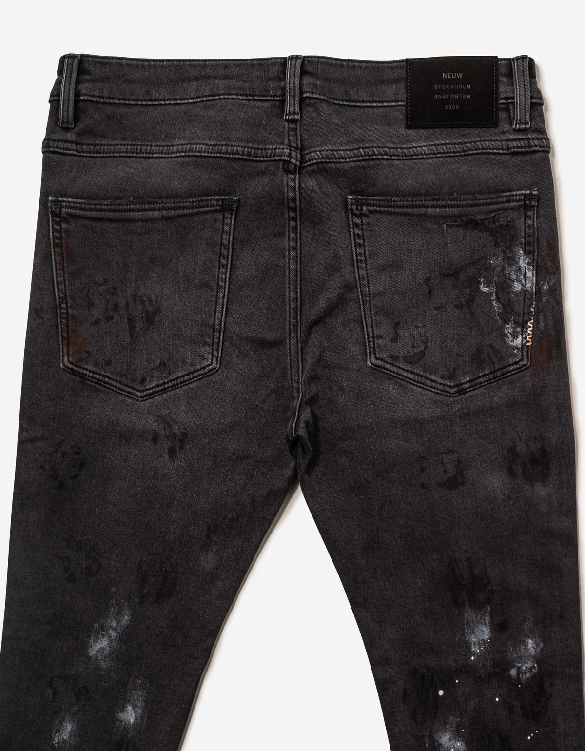 Rebel Skinny Haunt Art Rip Jeans