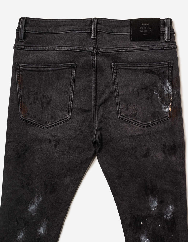 Rebel Skinny Haunt Art Rip Jeans