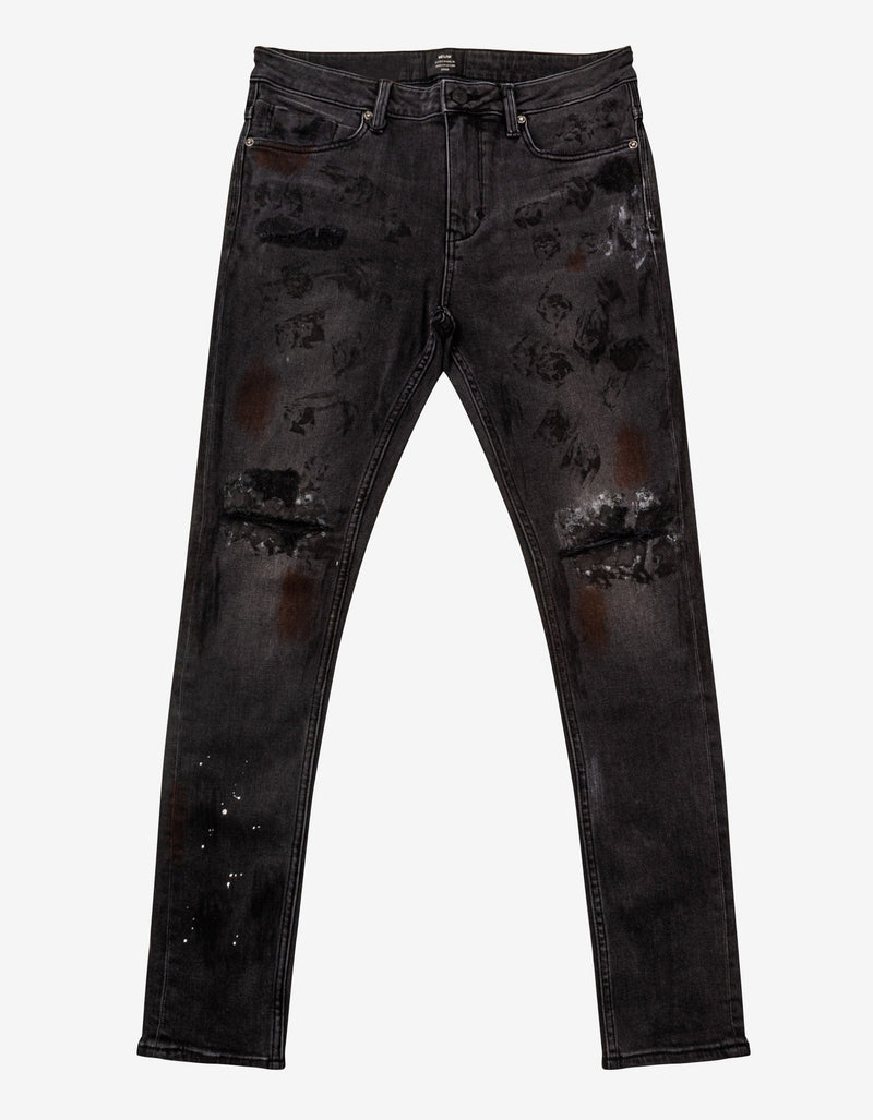Rebel Skinny Haunt Art Rip Jeans