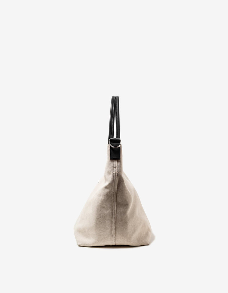 Saint Laurent Beige & Black Rive Gauche Maxi Shopping Bag