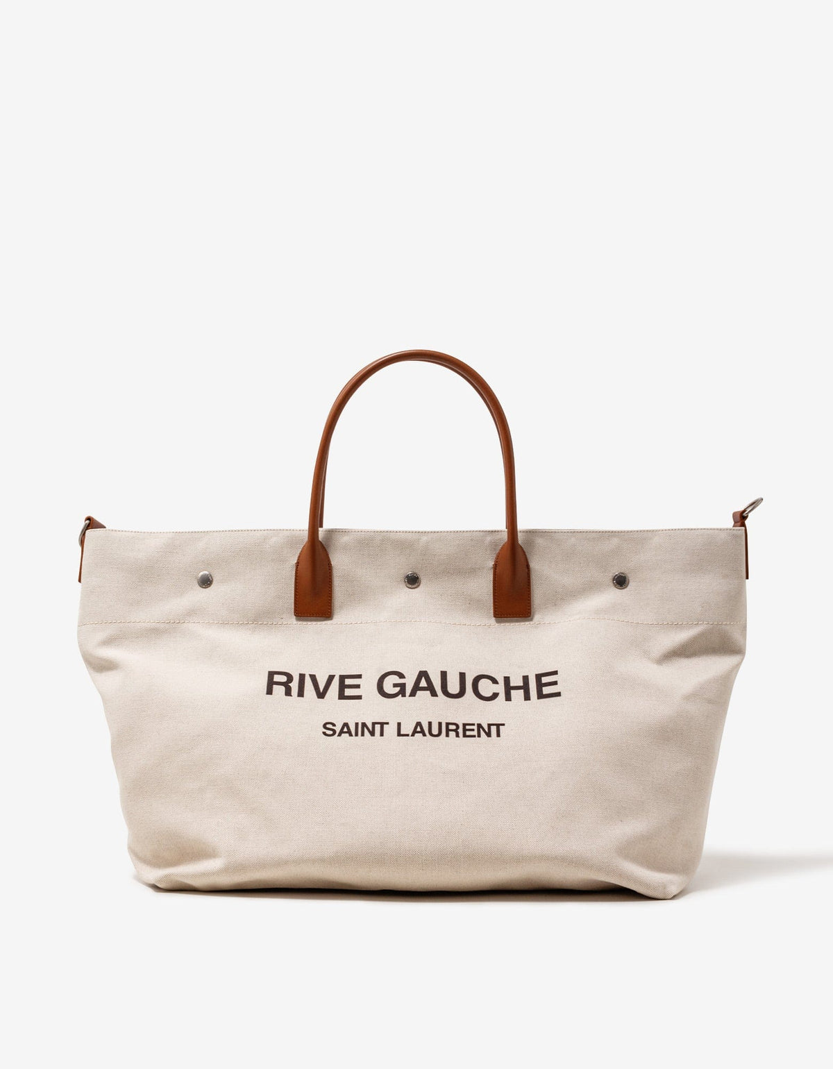 Saint Laurent Beige Rive Gauche Maxi Shopping Bag – Zoo Fashions
