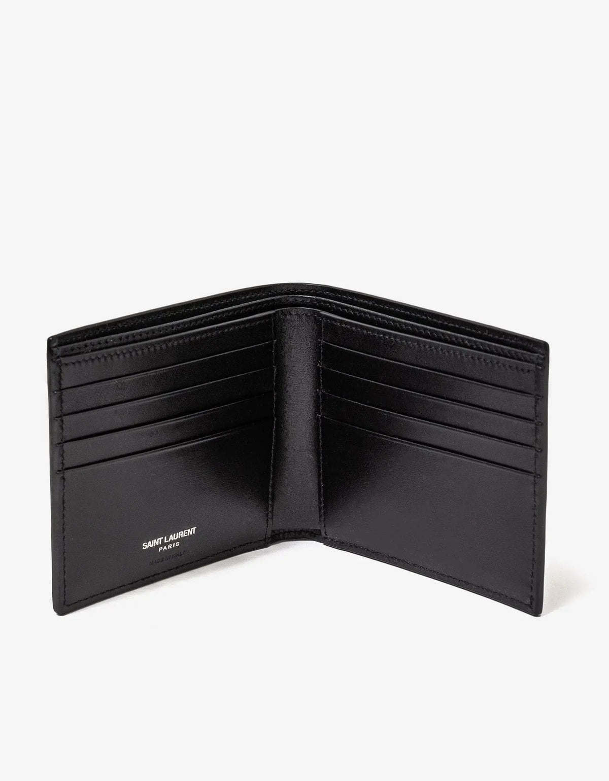 Saint Laurent Black Cassandre East/West Wallet