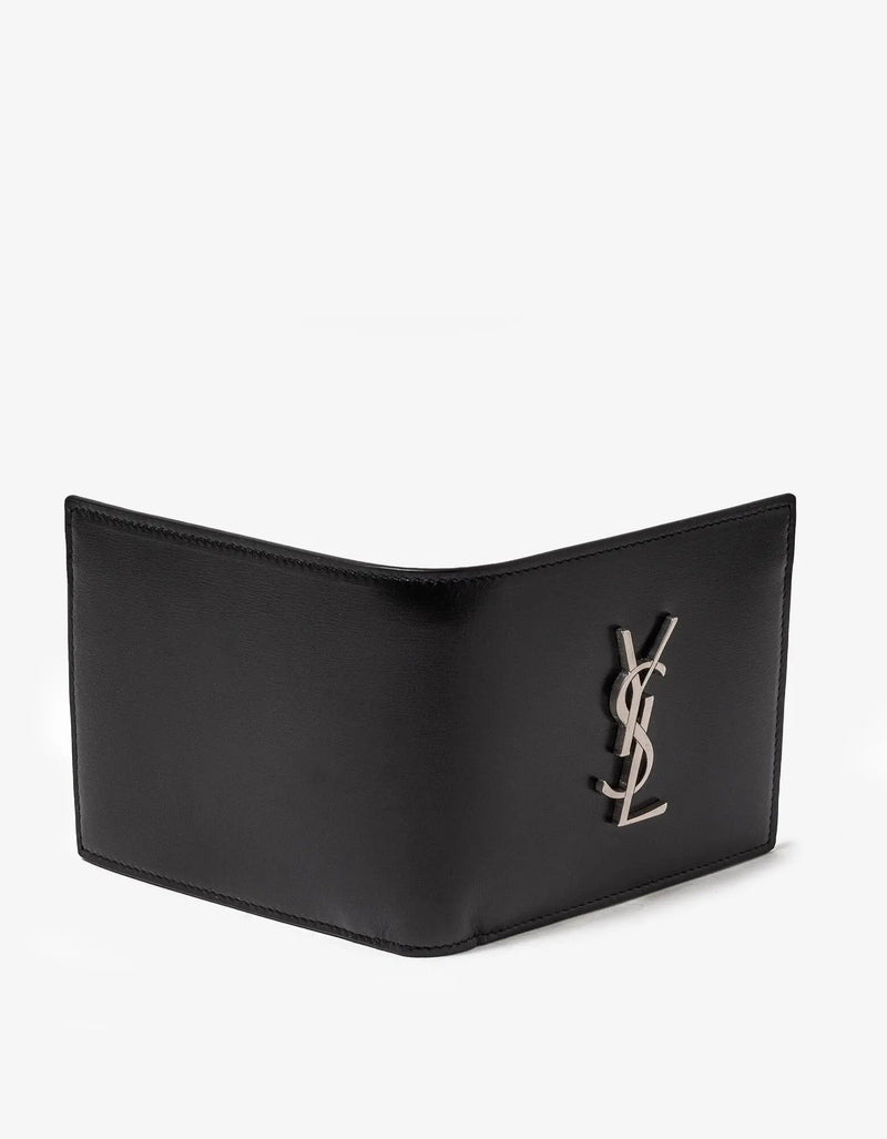 Saint Laurent Black Cassandre East/West Wallet