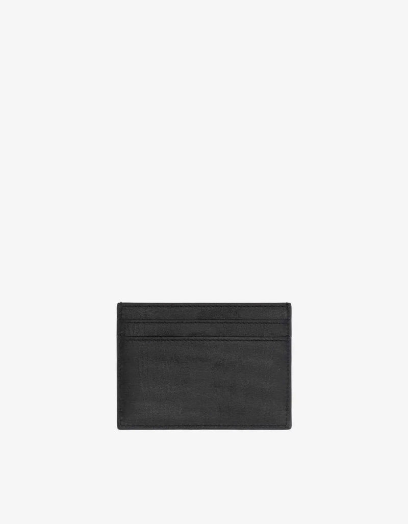 Saint Laurent Black Cassandre Logo Card Holder
