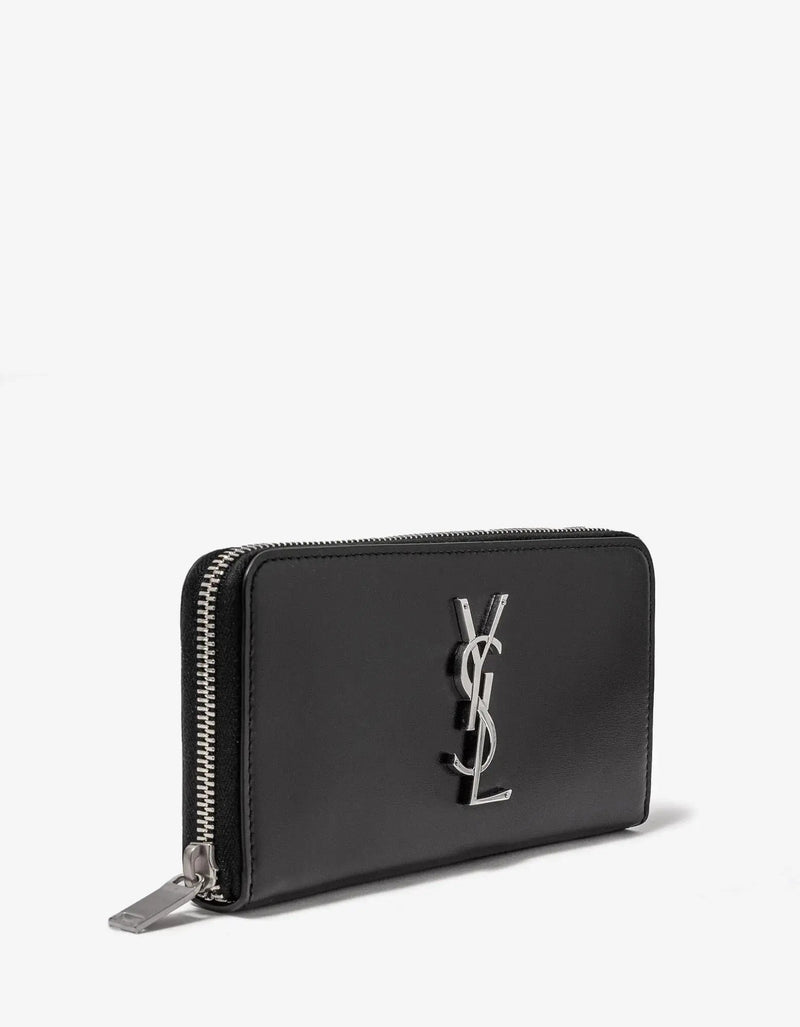 Saint Laurent Black Cassandre Zip Long Wallet – Zoo Fashions Saint Laurent Black Cassandre Zip Long Wallet – Zoo Fashions