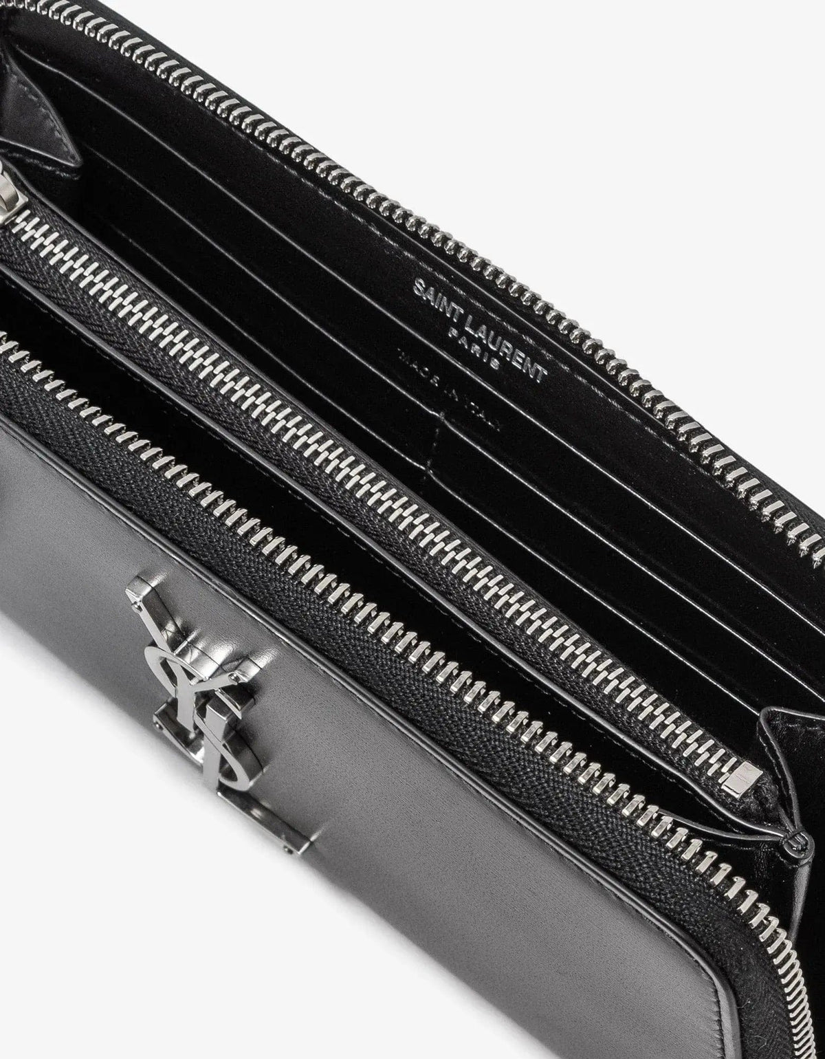 Saint Laurent Black Cassandre Zip Long Wallet – Zoo Fashions Saint Laurent Black Cassandre Zip Long Wallet – Zoo Fashions