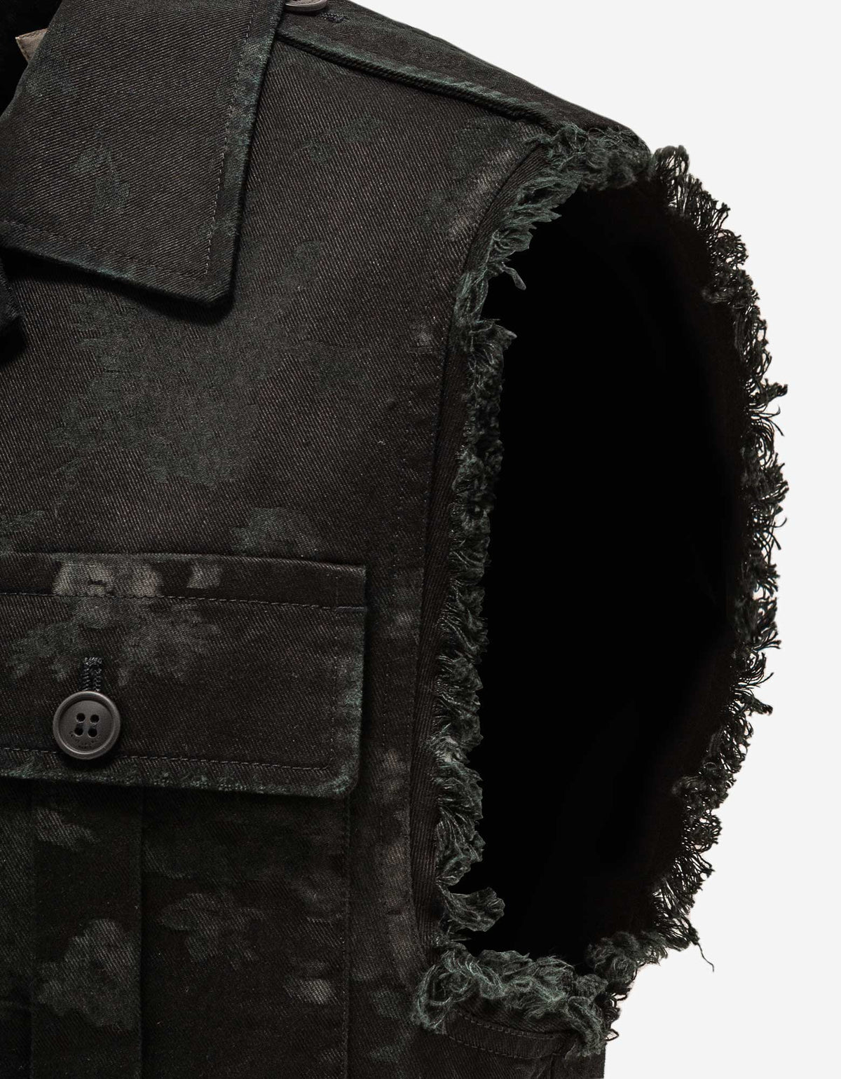 Saint Laurent Black Floral Sleeveless Jacket – Zoo Fashions