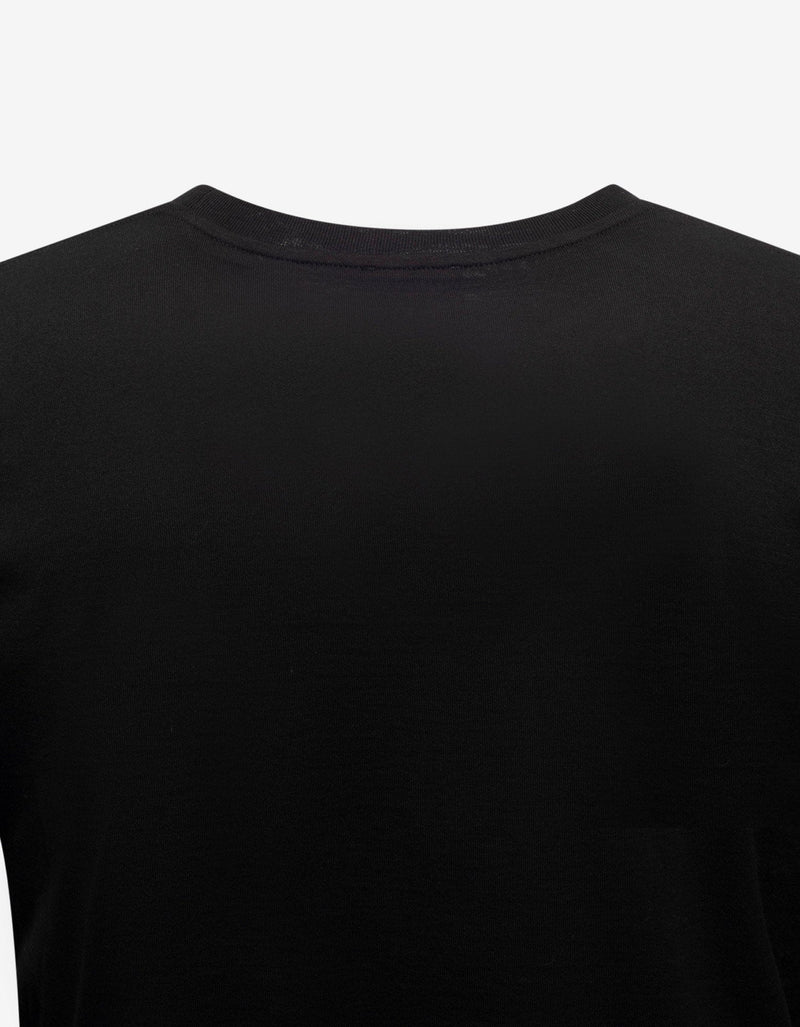Saint Laurent Black Jacquard Saint Laurent T-Shirt
