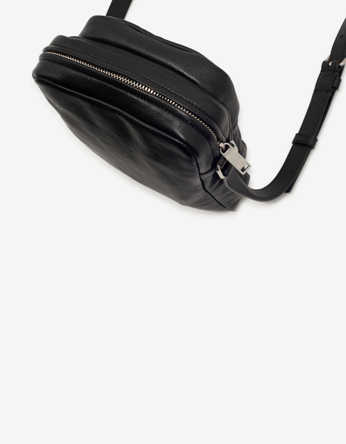 Saint Laurent Black Leather Brad Pouch