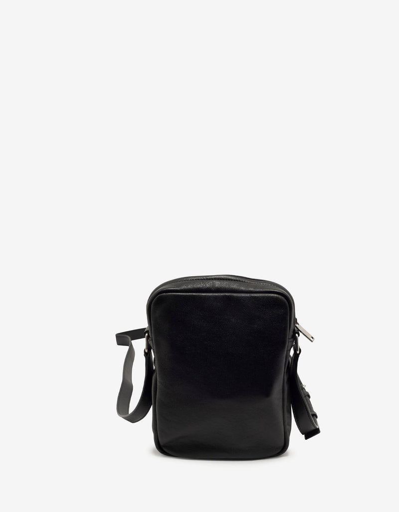 Saint Laurent Black Leather Brad Pouch