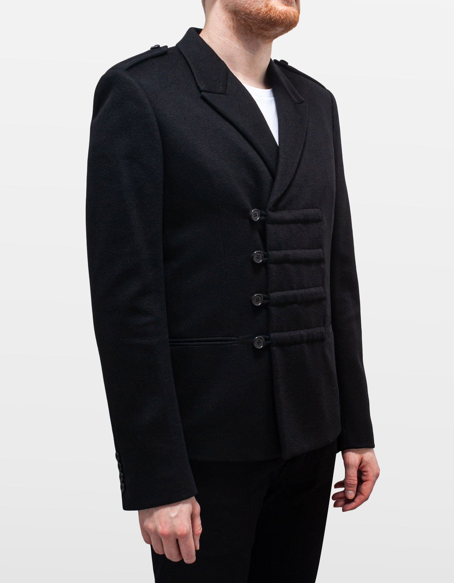 【関税&送料込】Saint Laurent Woolo Double-Breasted Jacket SAINT LAURENT PARIS Men's Double Breasted Pea Coat Jacket