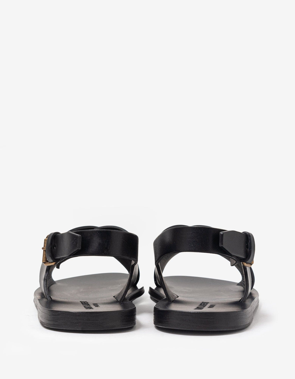 Saint Laurent Black Mojave Leather Sandals