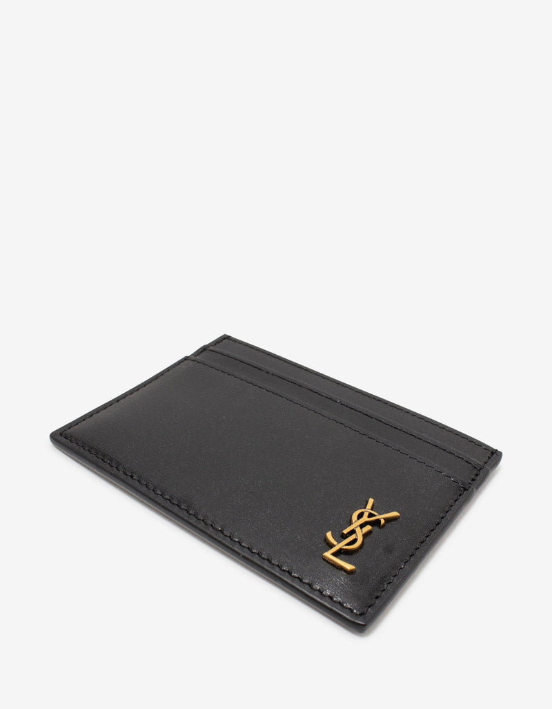 Saint Laurent Black Monogram Card Holder