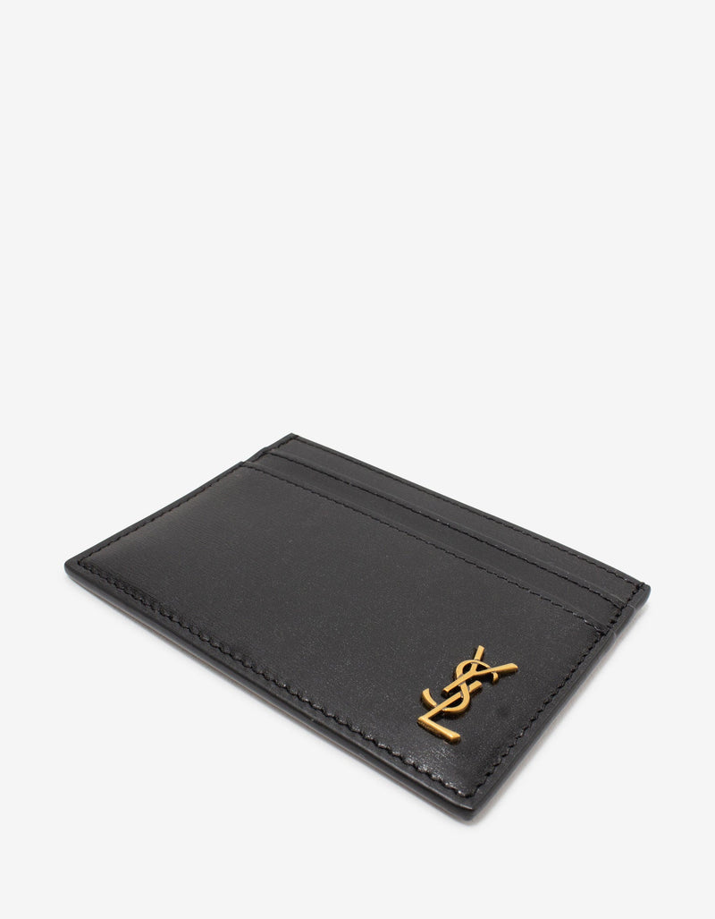 Saint Laurent Black Monogram Card Wallet