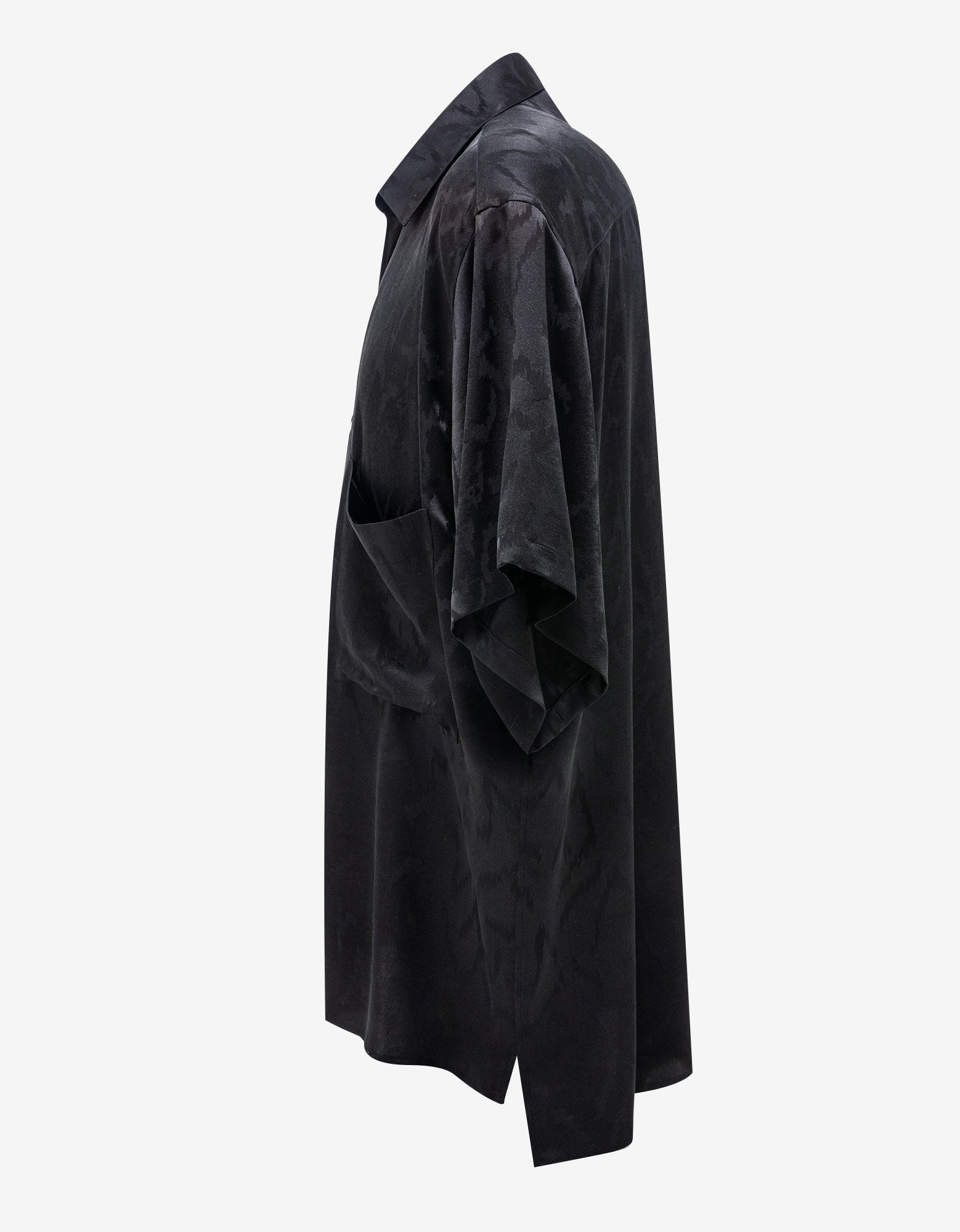 NOIRER ■ Wool Silk Loose Luxe Shirt Noir Luxe – Stillweave