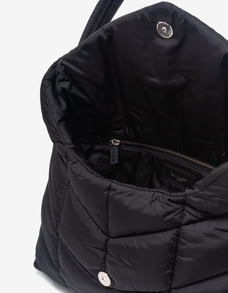 Saint Laurent Black Puffer Messenger Bag