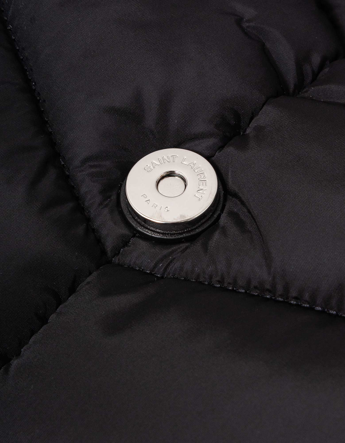 Saint Laurent Black Puffer Messenger Bag