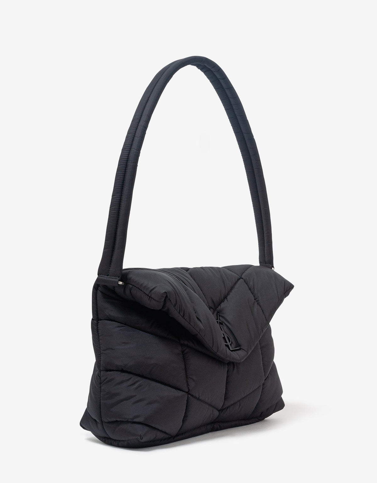 Saint Laurent Black Puffer Messenger Bag
