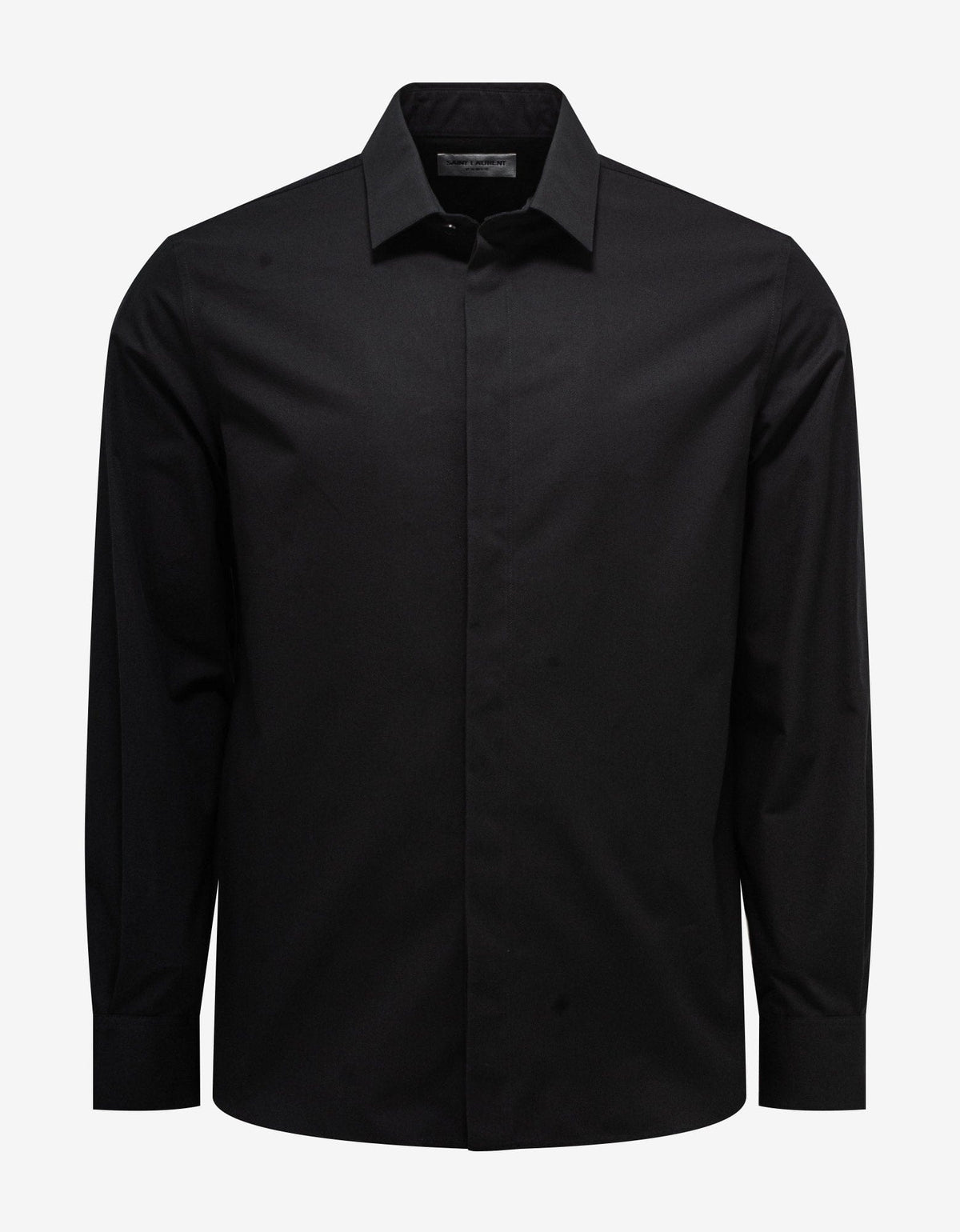 Saint Laurent Black Slim Shirt mens designer fashion London Zoo Fashions Saint Laurent Black Slim Shirt mens designer fashion London Zoo Fashions