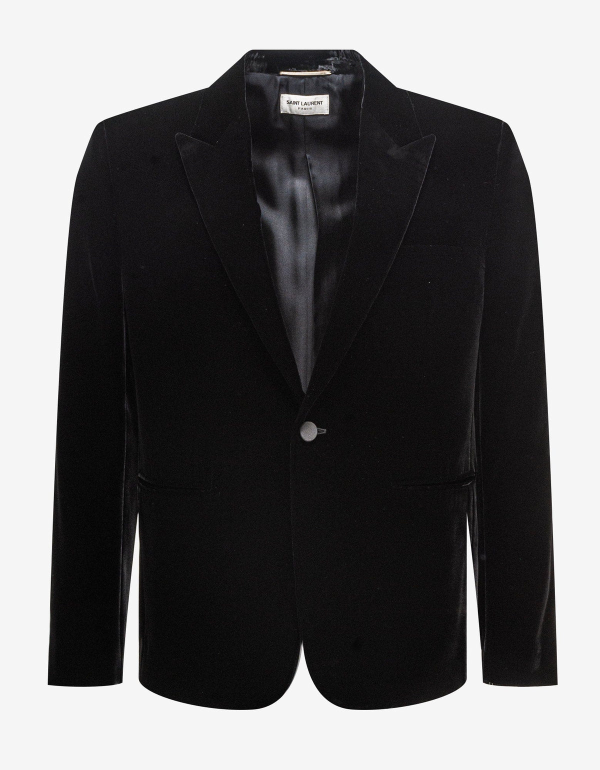 Saint Laurent Black Velvet Blazer Jacket