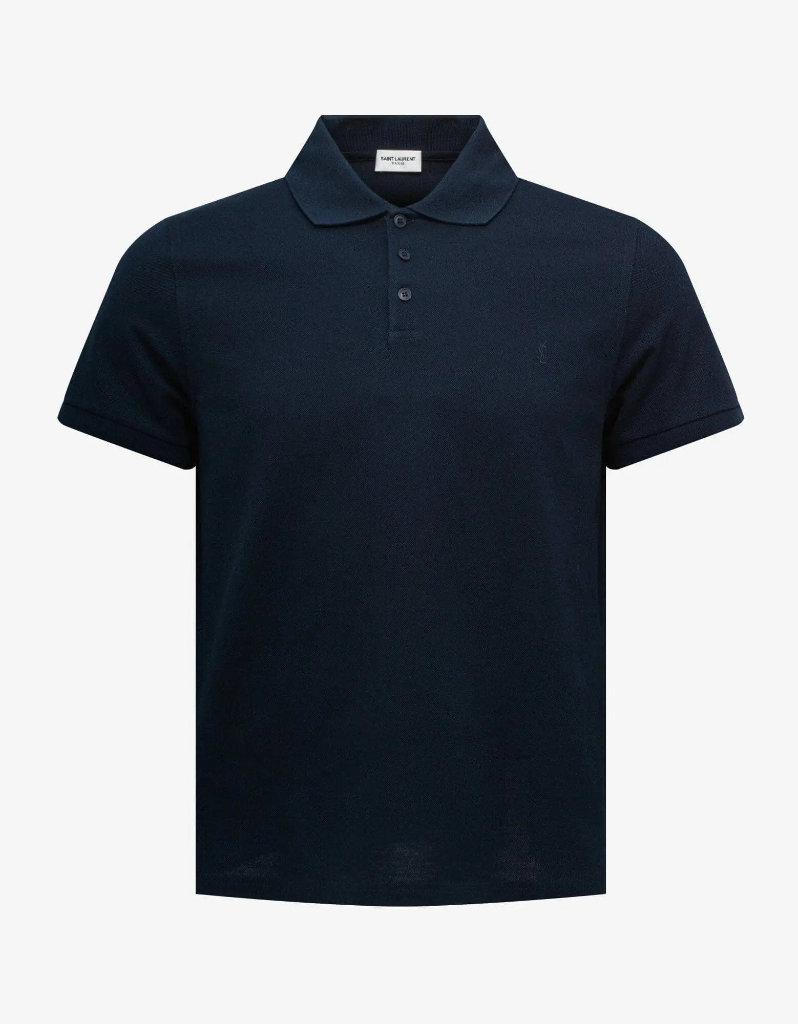 Vintage 00s Navy Yves Saint Laurent Polo Shirt - X-Large