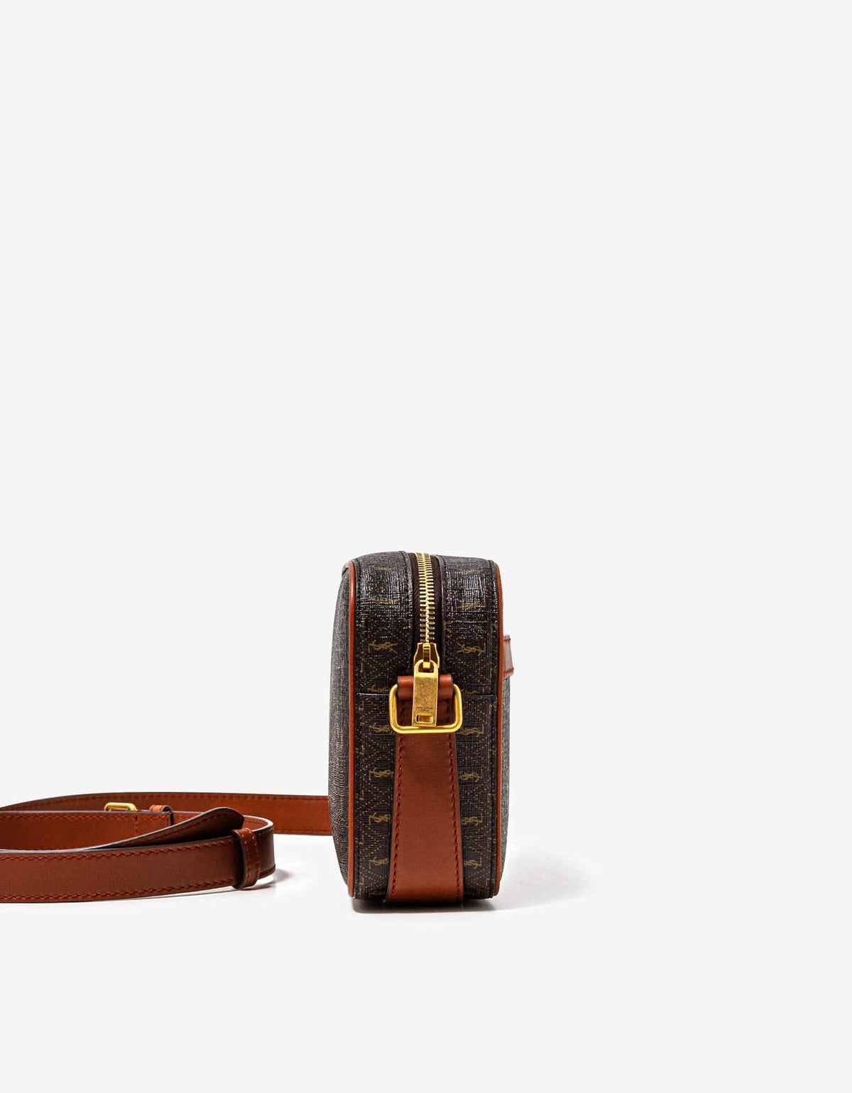 Saint Laurent Brown Monogram Camera Bag