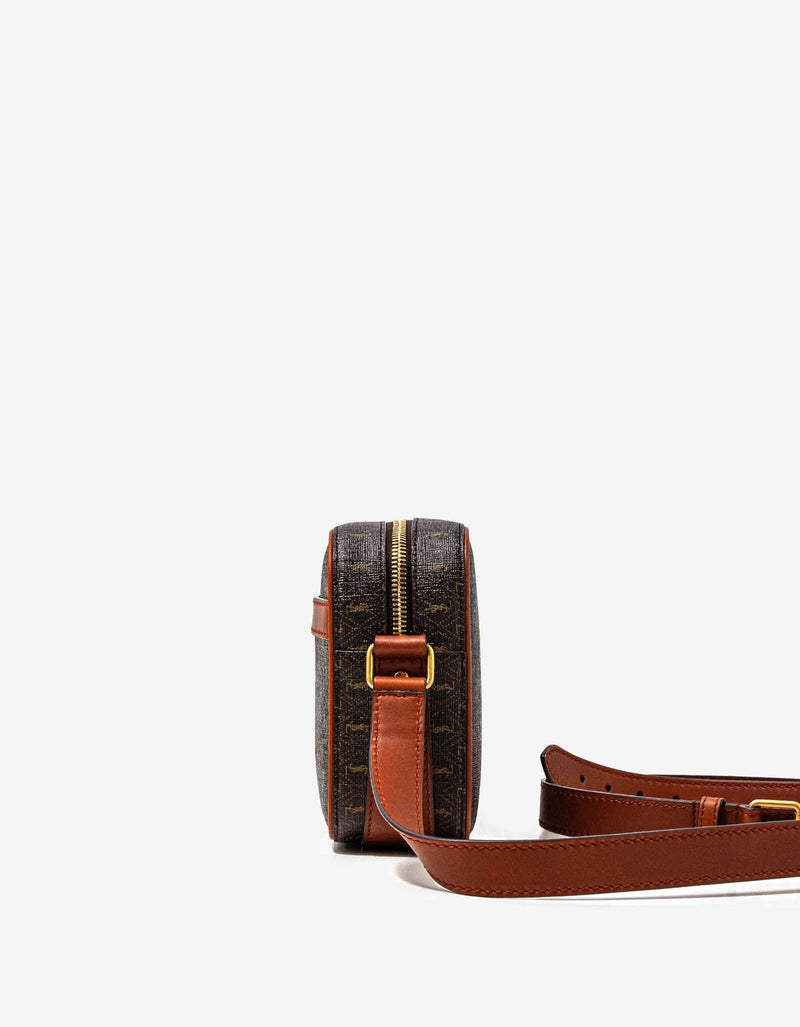 Saint Laurent Brown Monogram Camera Bag
