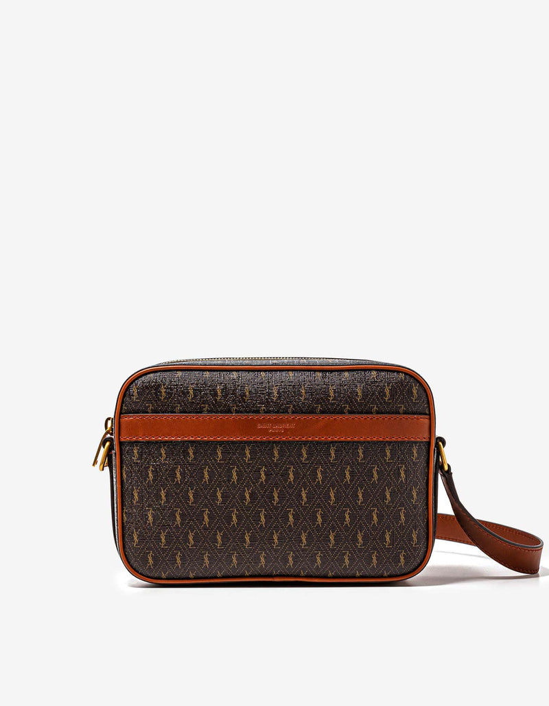 Saint Laurent Brown Monogram Camera Bag
