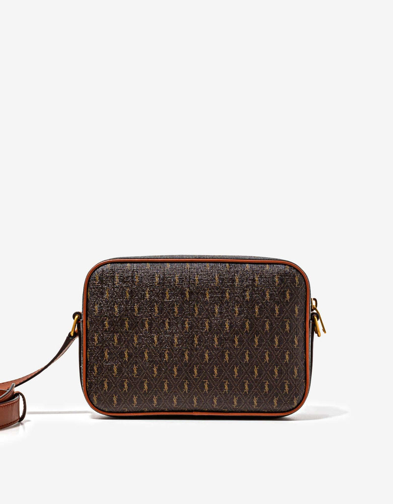 Saint Laurent Brown Monogram Camera Bag