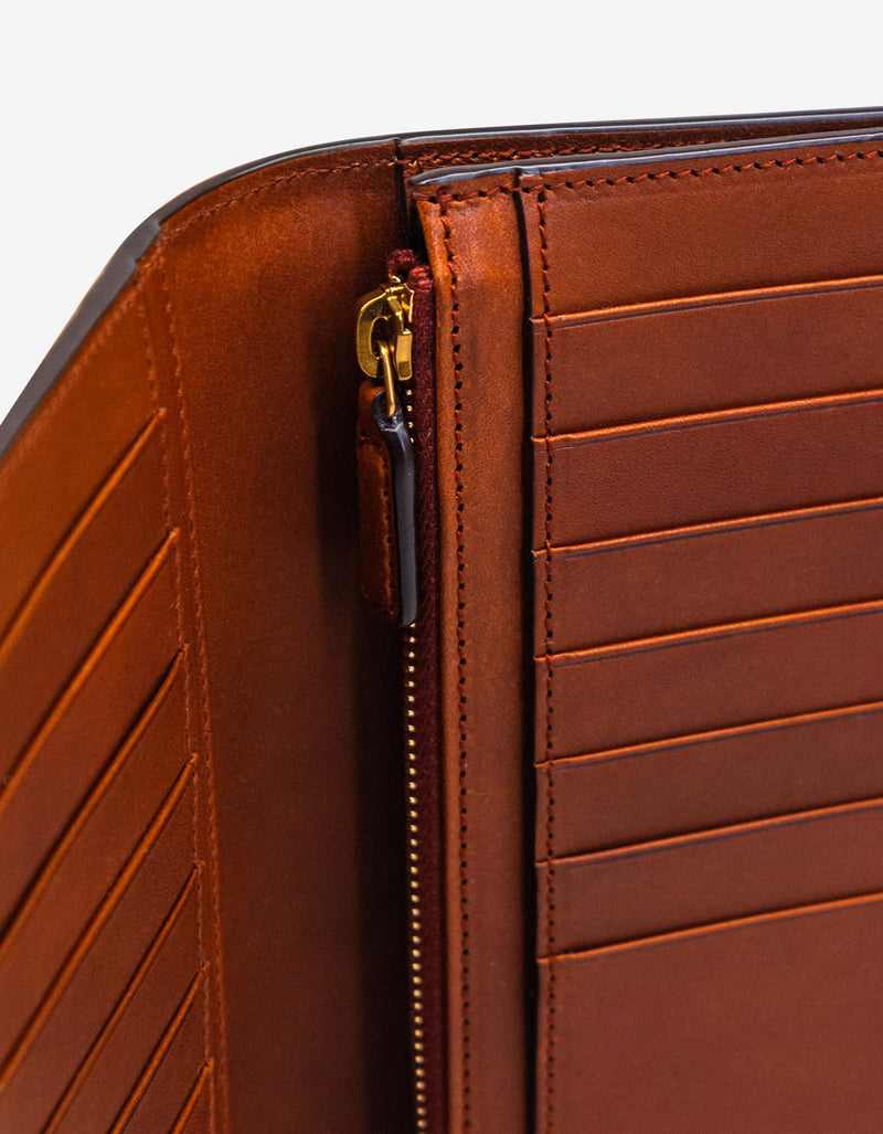 Saint Laurent Brown Monogram Continental Wallet