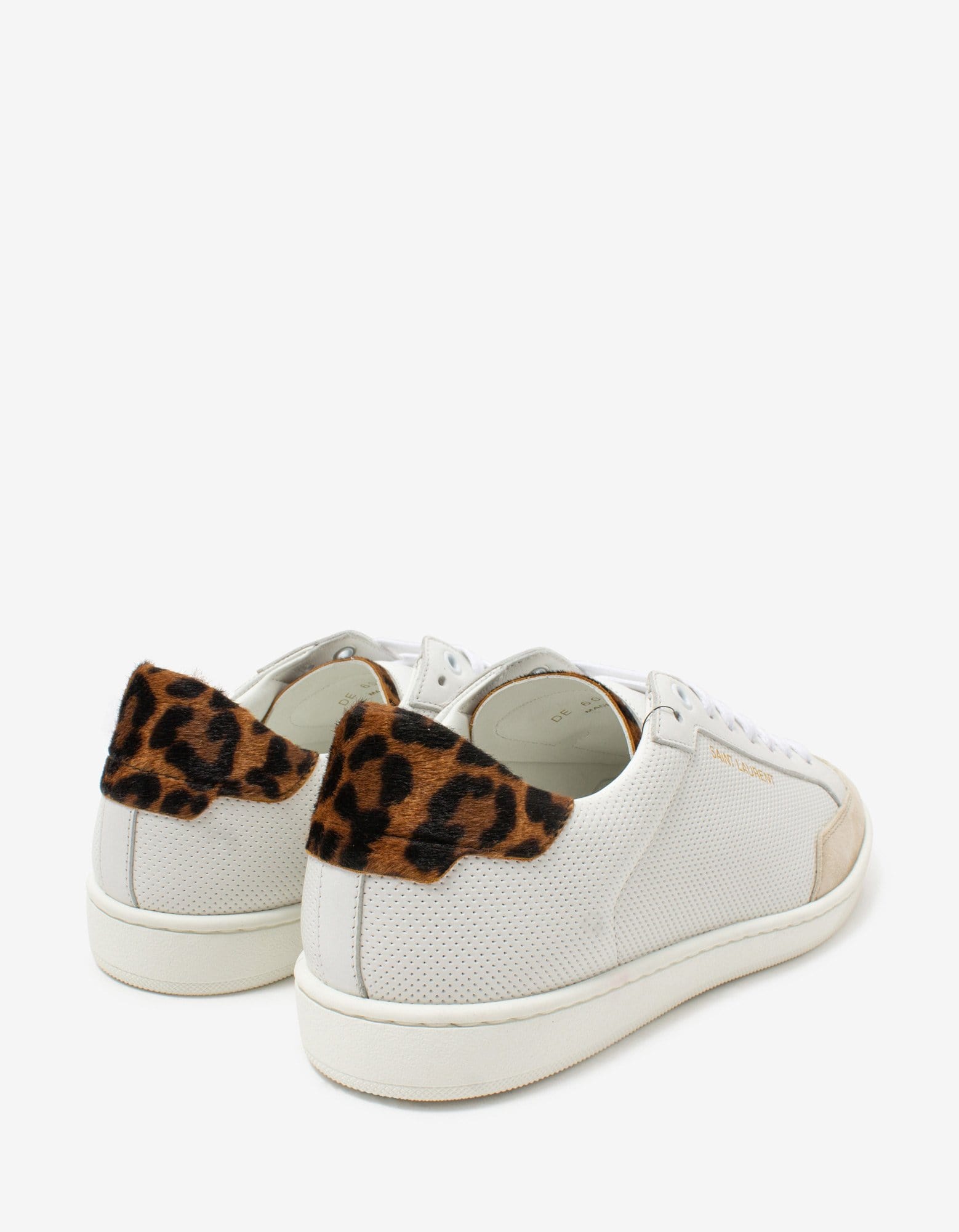 Saint Laurent Court Classic SL/10 White Perforated Leather Saint Laurent Court Classic SL/10 White Perforated Leather