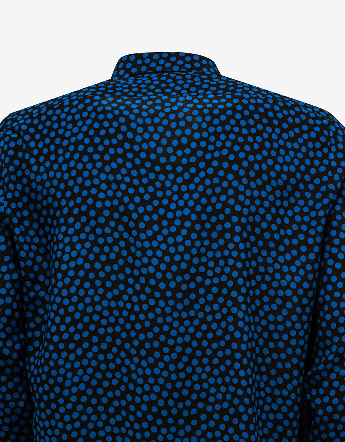 Saint Laurent Dotted Print Silk Shirt