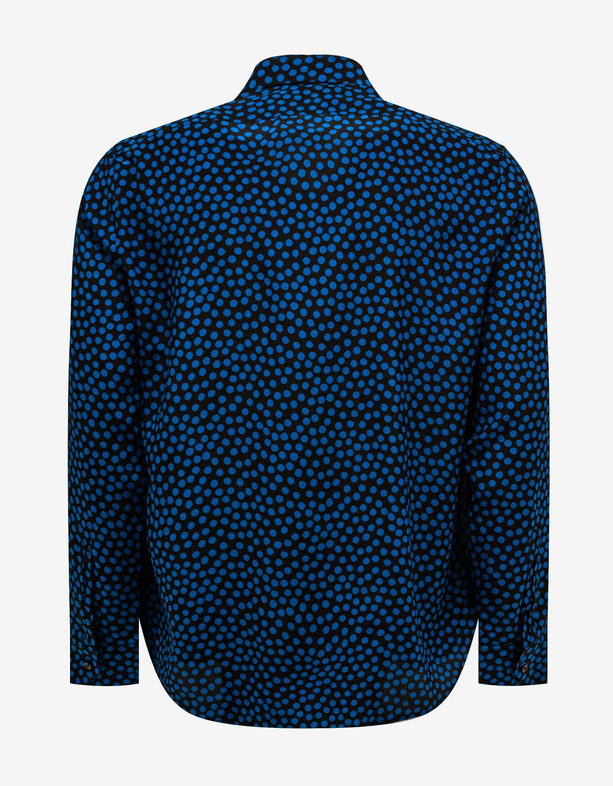 Saint Laurent Dotted Print Silk Shirt