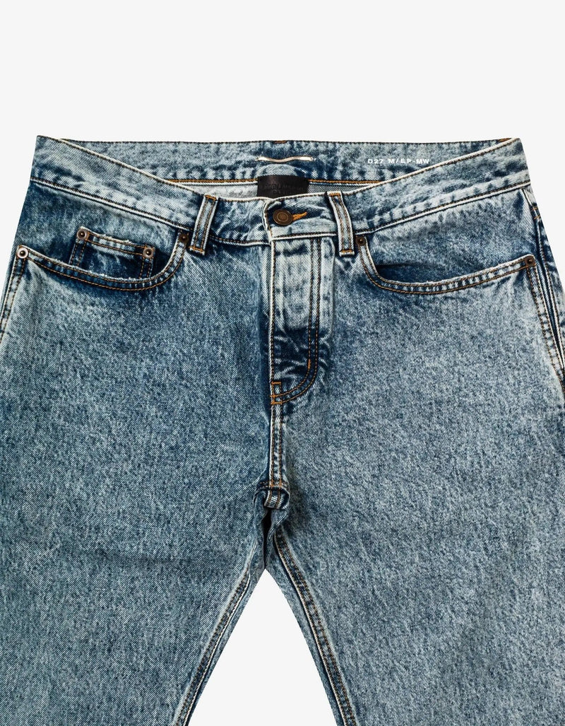 Saint Laurent Etienne Heavy Marble Blue Jeans