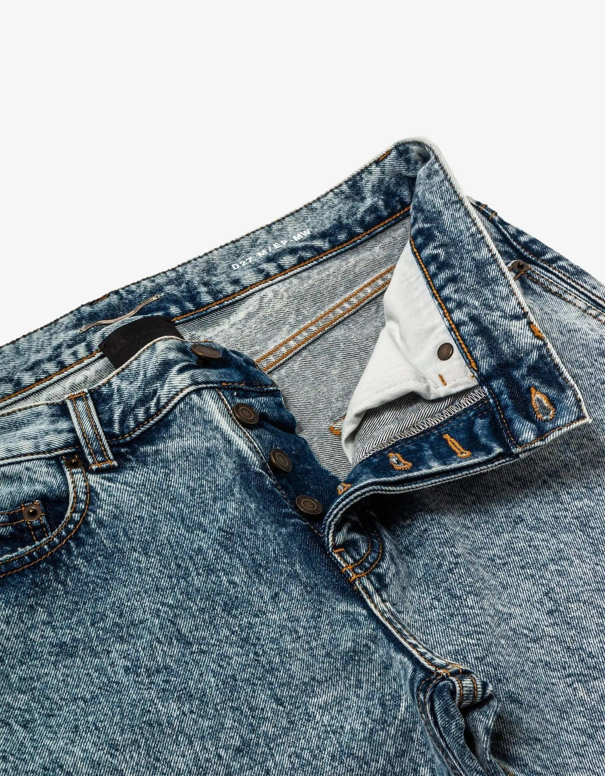 Saint Laurent Etienne Heavy Marble Blue Jeans