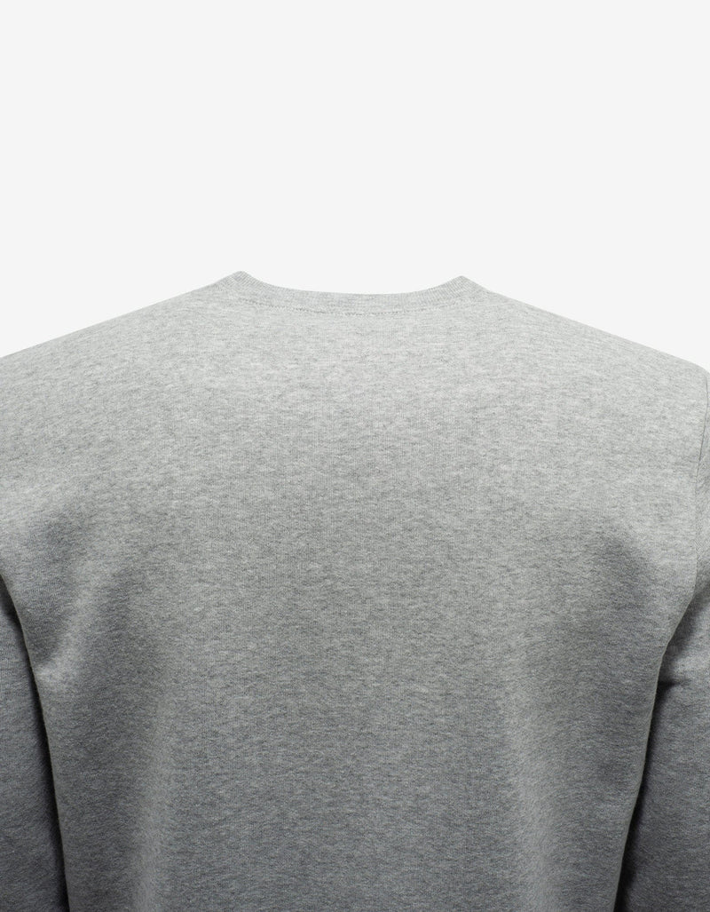 Saint Laurent Grey Marl Malibu Print Sweatshirt