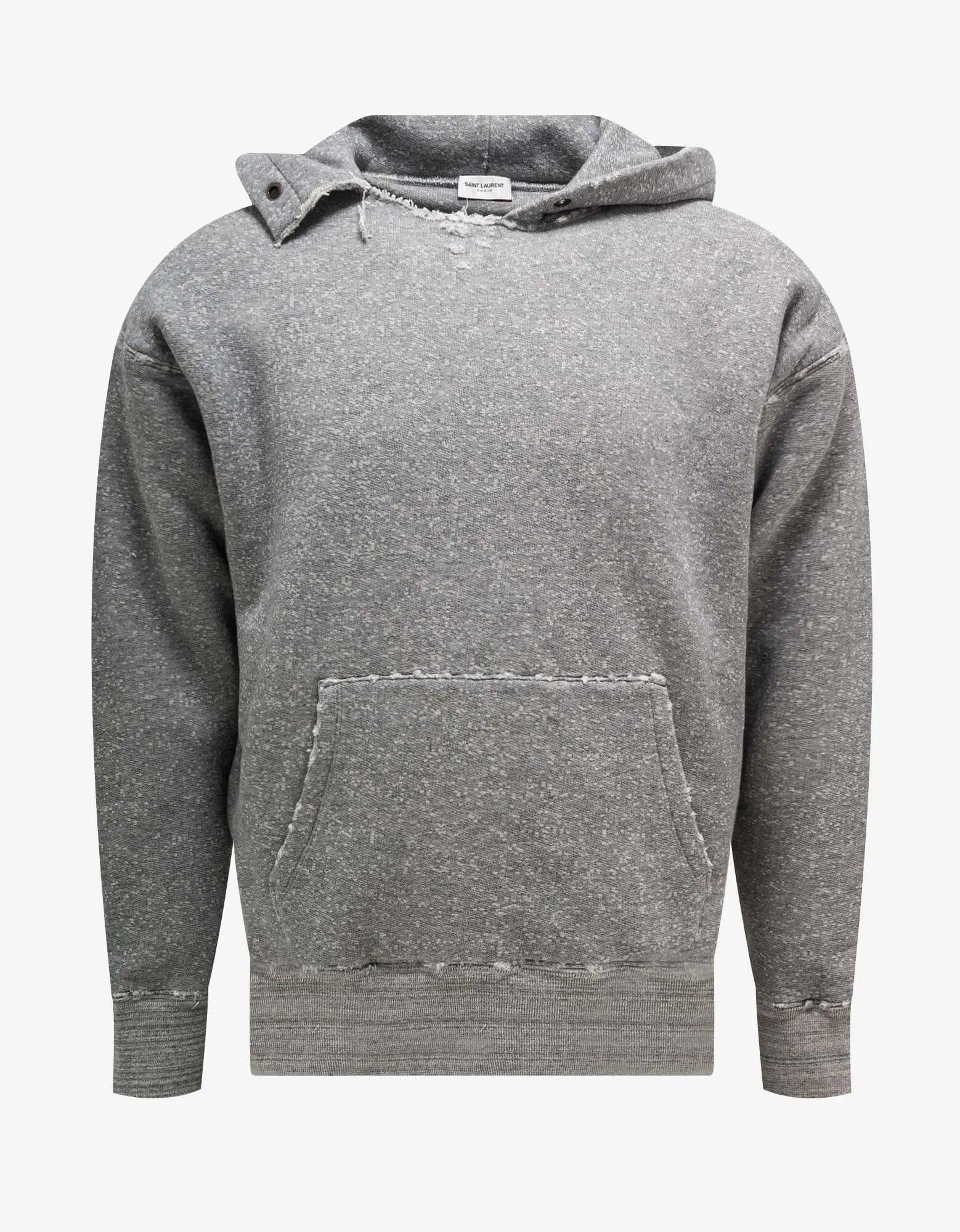 Saint Laurent Grey Saint Laurent Universite Print Hoodie Zoo Fashions