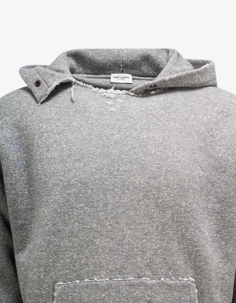 Saint Laurent Grey Saint Laurent Universite Print Hoodie Zoo Fashions