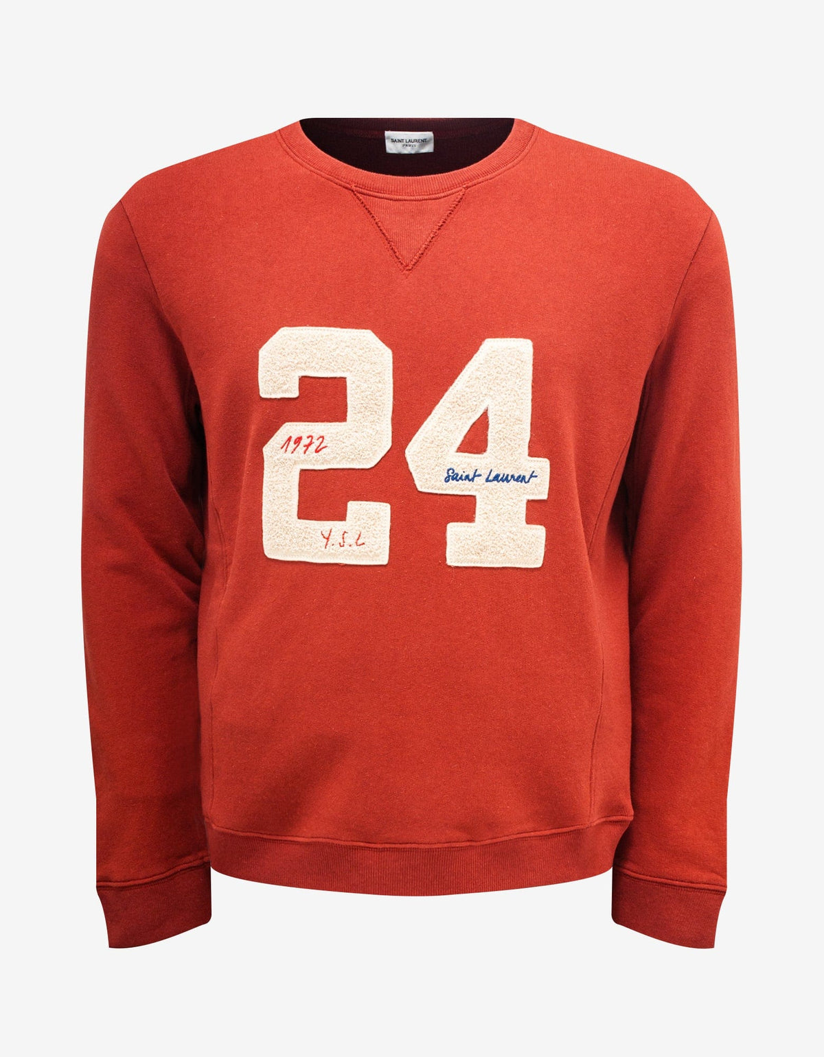 Saint Laurent Red "24 Saint Laurent" Sweatshirt
